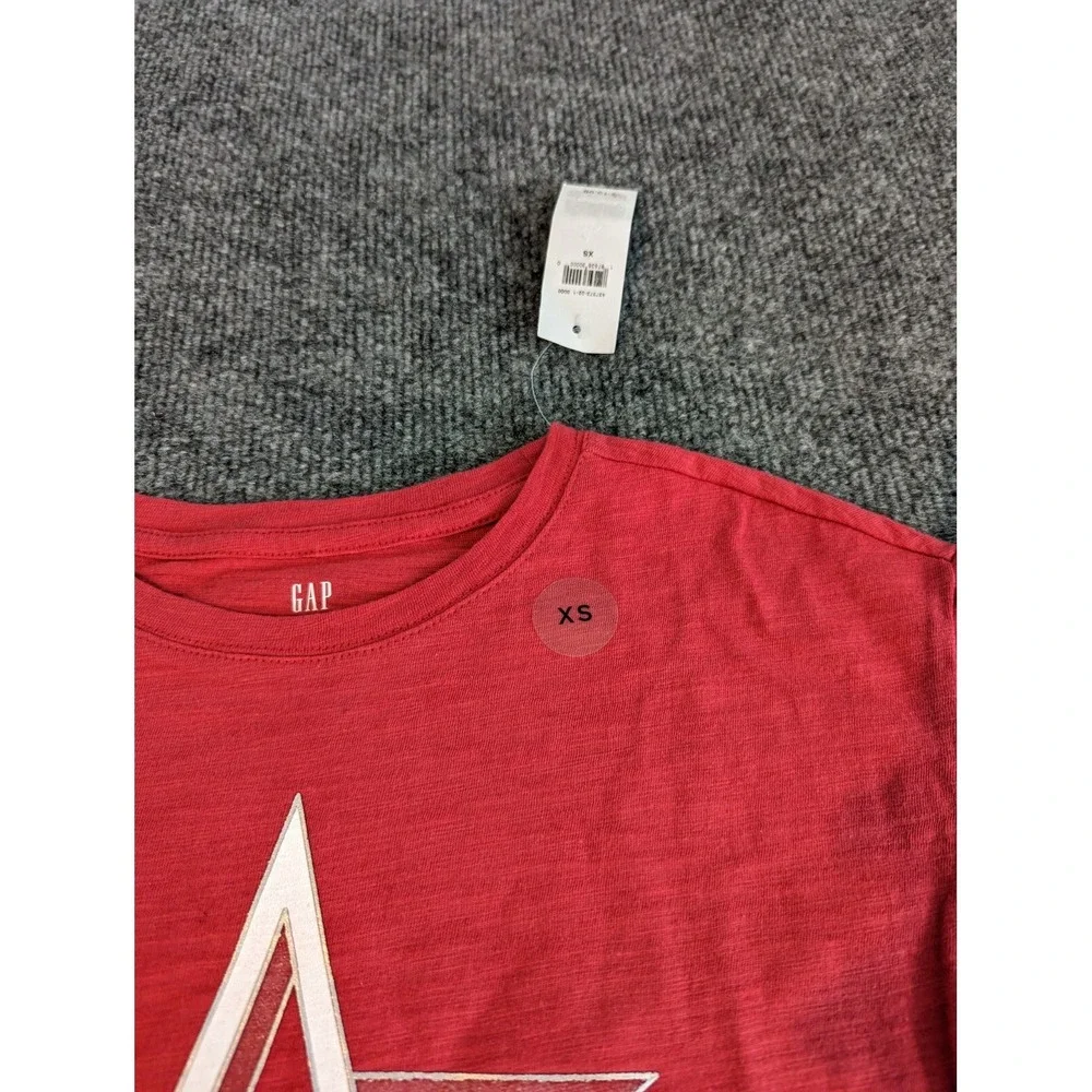 Gap Kids Girls New Red Star Girl Shirt XS